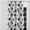 Abstract Blackout Curtains - Modern Quiet Graphite Grommet Curtain - 1 Panel