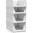 Sorbus 4 Pack Folding Shelf Organizer - Stackable Closet Shelf Organizer Baskets for Clothes, Closet, Bathroom, Kitchen, Garage - Easy Access Open Front Design Under Shelf Organizer, Small/Medium-108206481