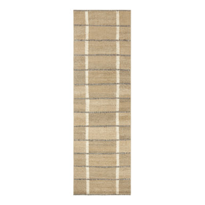 Scandinavian Wool Striped Area Rug