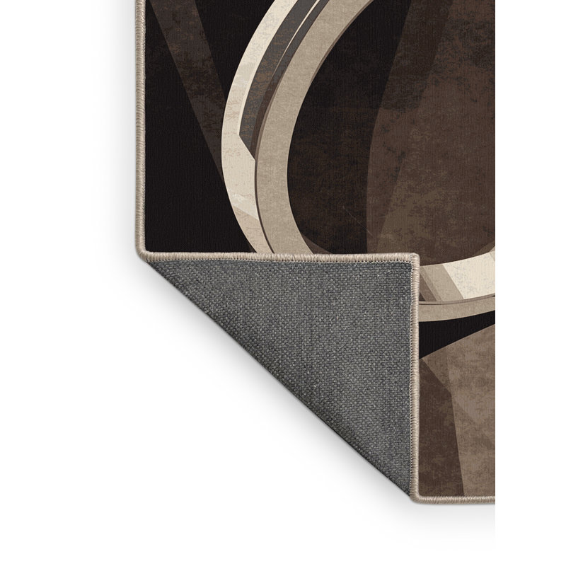 Tapis gris moelleux doux et luxueux de couleur luxueuse - beige, 8 x 10