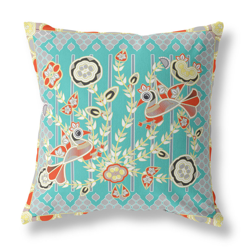 Housse et insert de coussin décoratif en polyester pour l'intérieur et l'extérieur, 26 po x 26 po