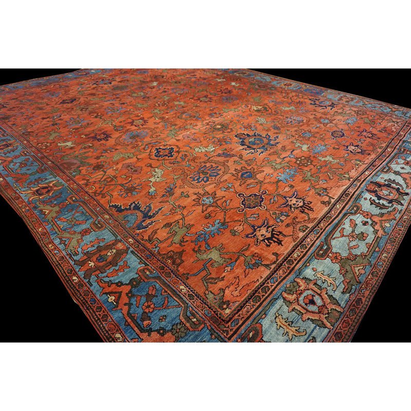 Hand Knotted Wool Floral Area Rug