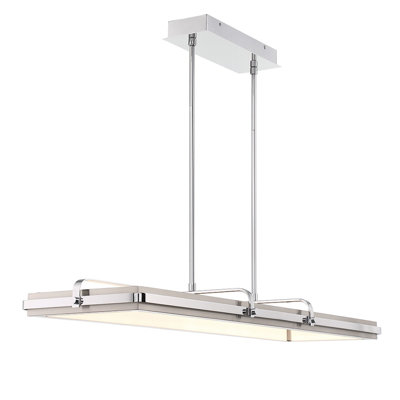 Annilo 1 light Chandelier in Chrome and nickel