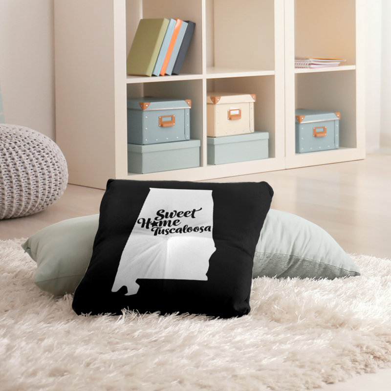 Housse de coussin et insert, H 26 po x l 26 po, Noir, Tuscaloosa