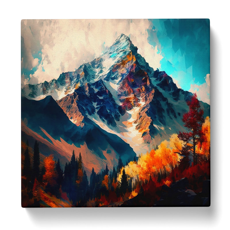 Mountain Impressionism - No Frame Print, 50cm H x 50cm W x 3cm D