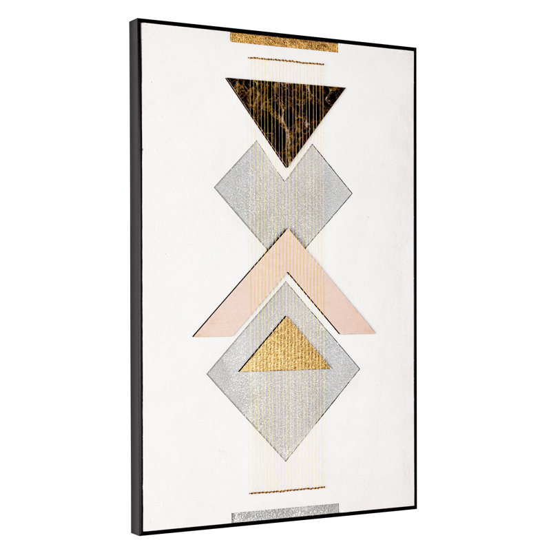 " Ternion Modern Geometric Shadow Box "