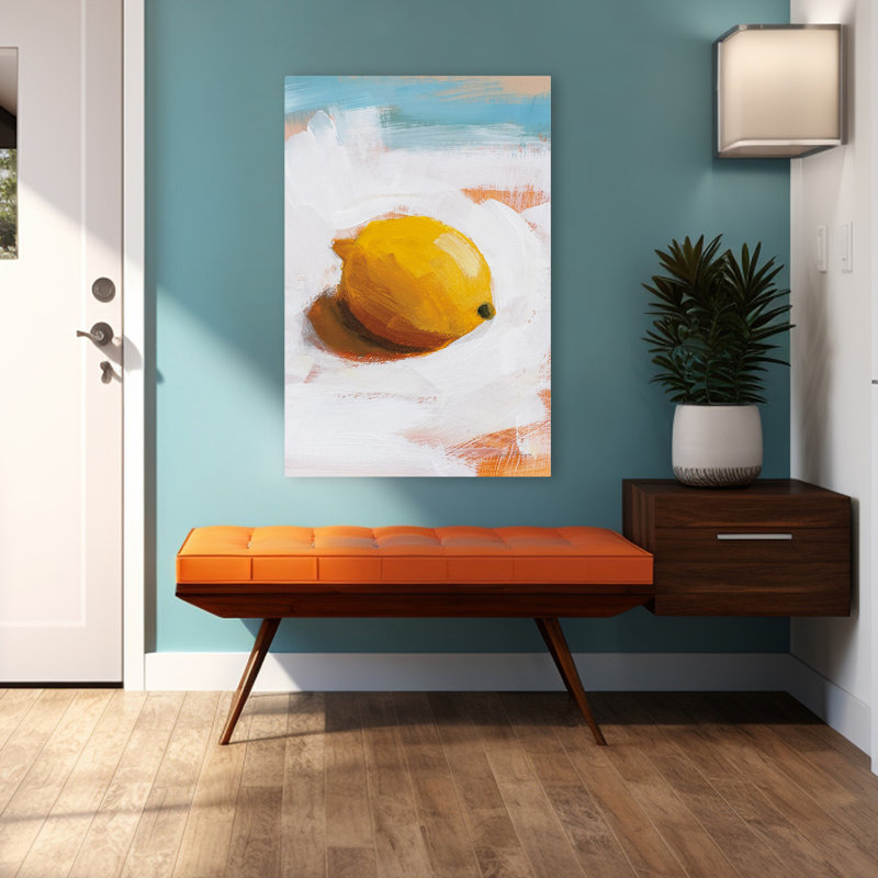 Fruit and Cheer Ii Crop Art, art abstrait contemporain, H 48 po x l 32 po