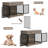 Chesterle Furniture Style Crate with 2 Doors-1577067316