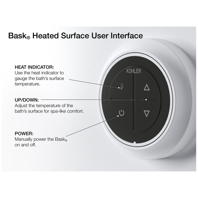 Archer 60-in X 32-in Drop-in Heated Bubblemassage Air Bath with Bask Heated Surface, Thunder Gray