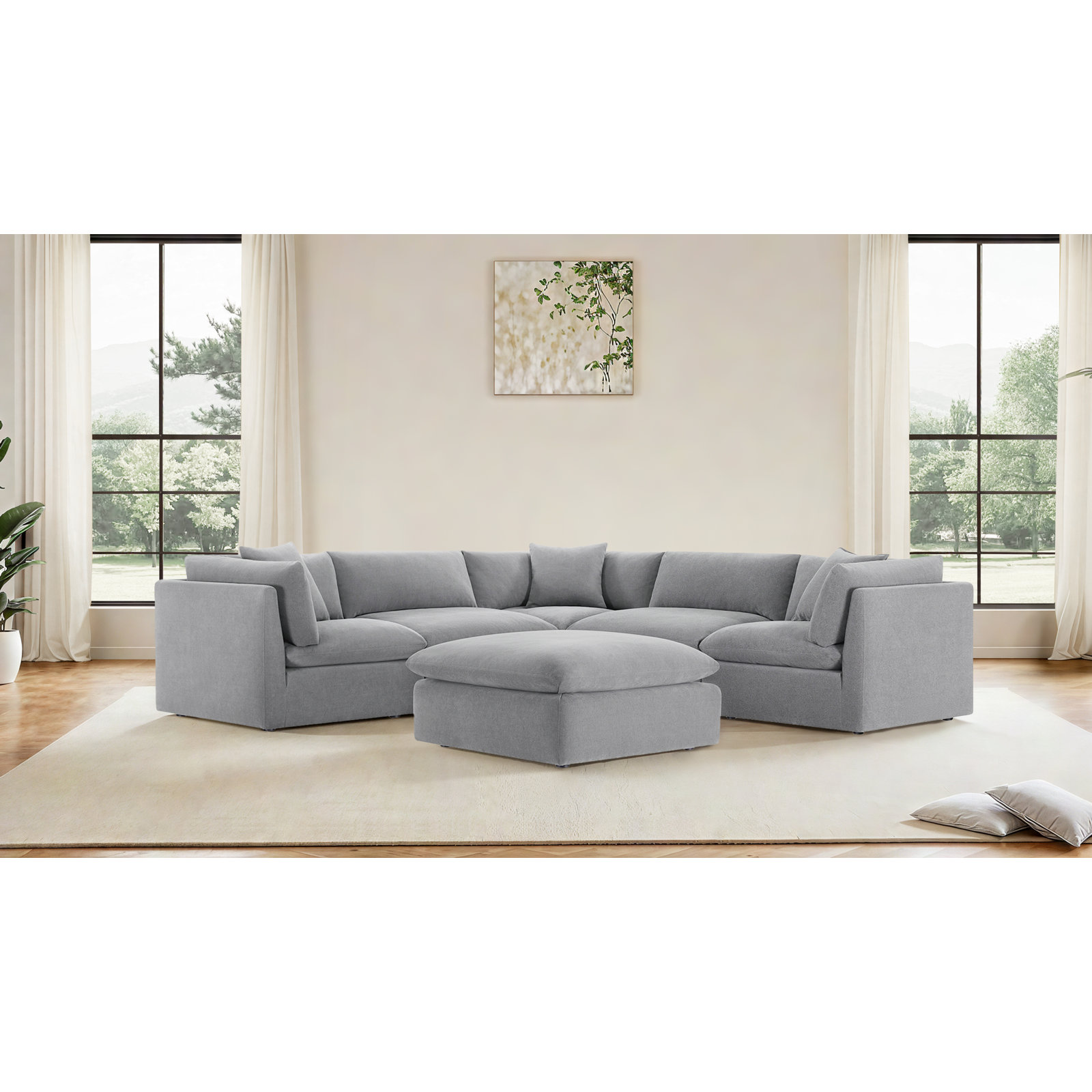 Annabella Sectional, Effie Gray Performance Weave