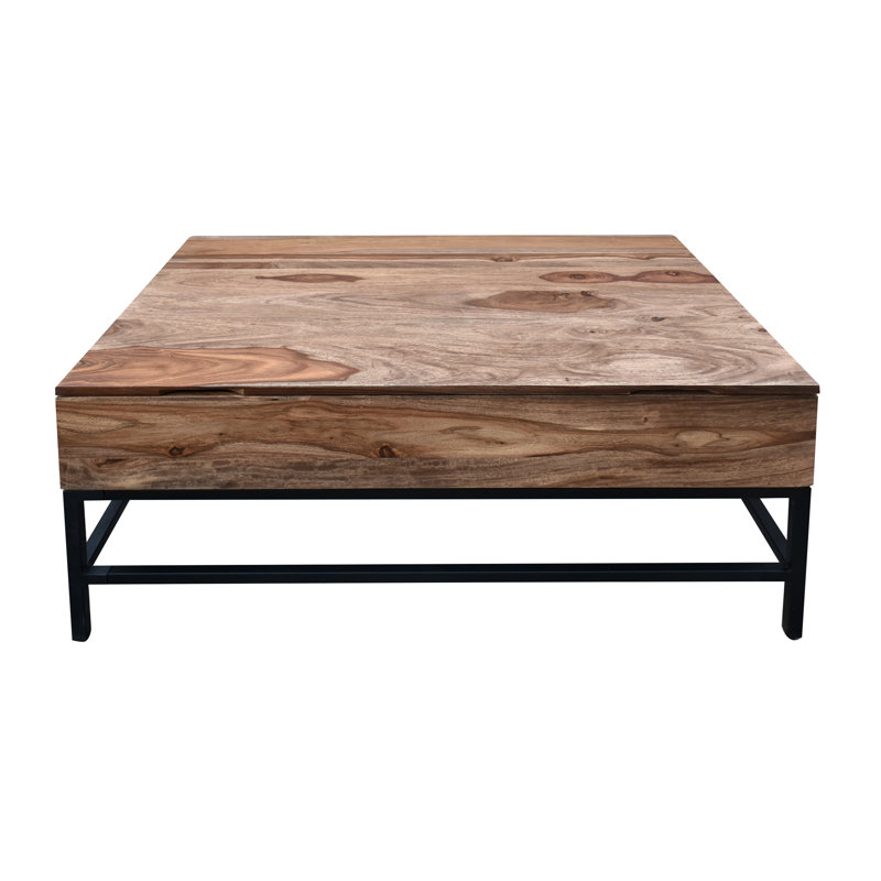 Solid Wood Top Coffee Table