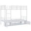 European Single (90 X 200 Cm) Bunk Bed with Storage Included with Built-in Ladder Included-1847057286