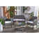Aboka 4 - Person Patio Conversation Sets with Cushions