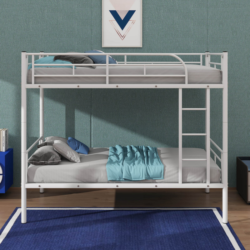 Metal Bunk Bed, White