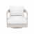 White Cushion/Champagne Frame