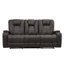 Canapé inclinable manuel de 83 po de largeur avec console rabattable et porte-gobelets