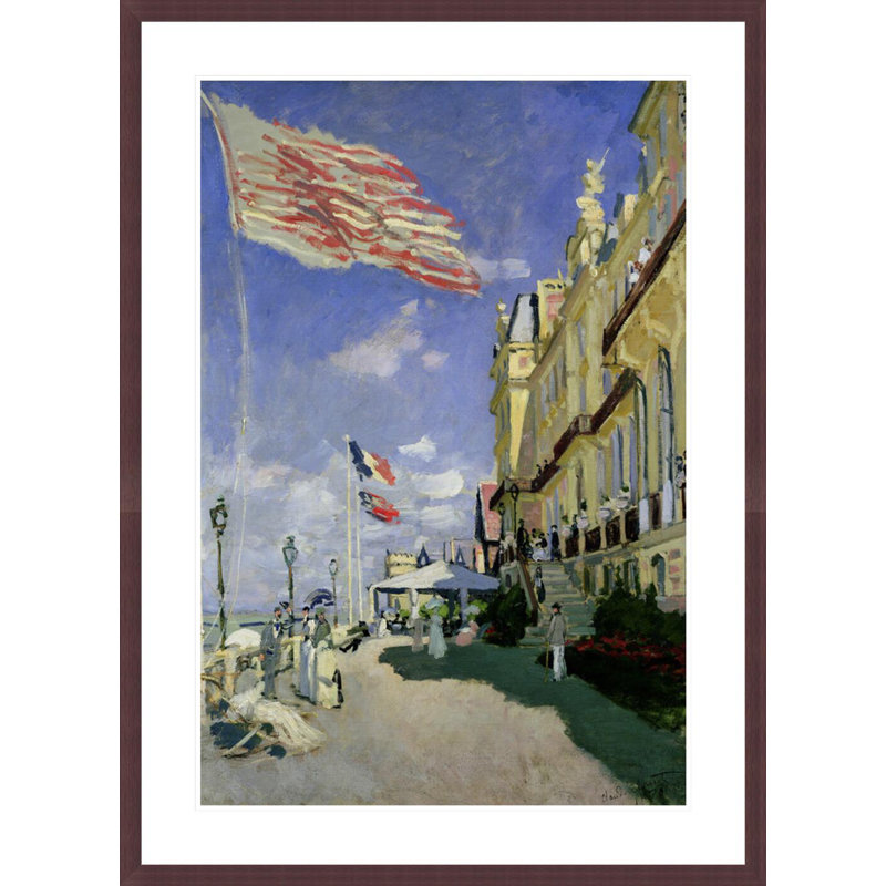 «The Hotel des Roches Noires at Trouville» par Claude Monet, impression giclée encadrée, H 41,5 po x l 30,3 po