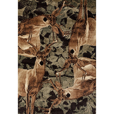Tapis brun / vert Pippen