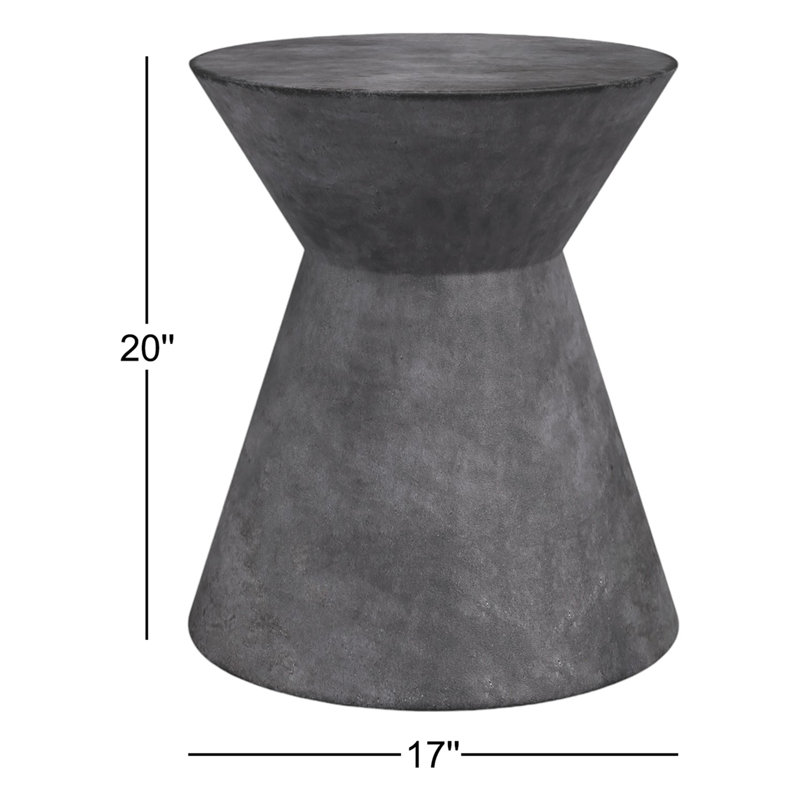 Table de bout Irmalinda, Gris anthracite