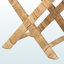Banc d'appoint Minrah Bohemian en rotin naturel et acajou, H 19,28 po x l 19,95 po x P 16,04 po