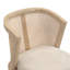 Chaise de salle à manger Cayli de style néoclassique moderne en rotin avec dossier incurvé et structure en hévéa massif-135068440-135068443