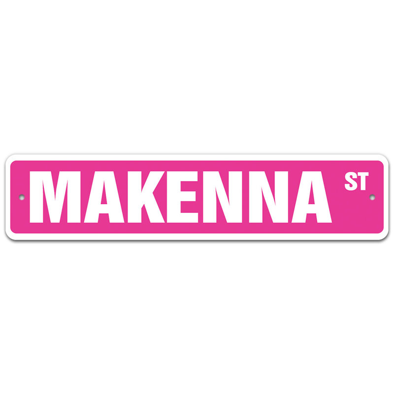 Plaque de rue Martyna, H 6 po x l 24 po x P 0,1 po