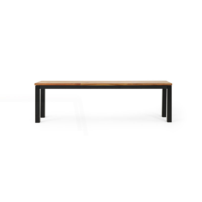 Banc à panneau à lattes