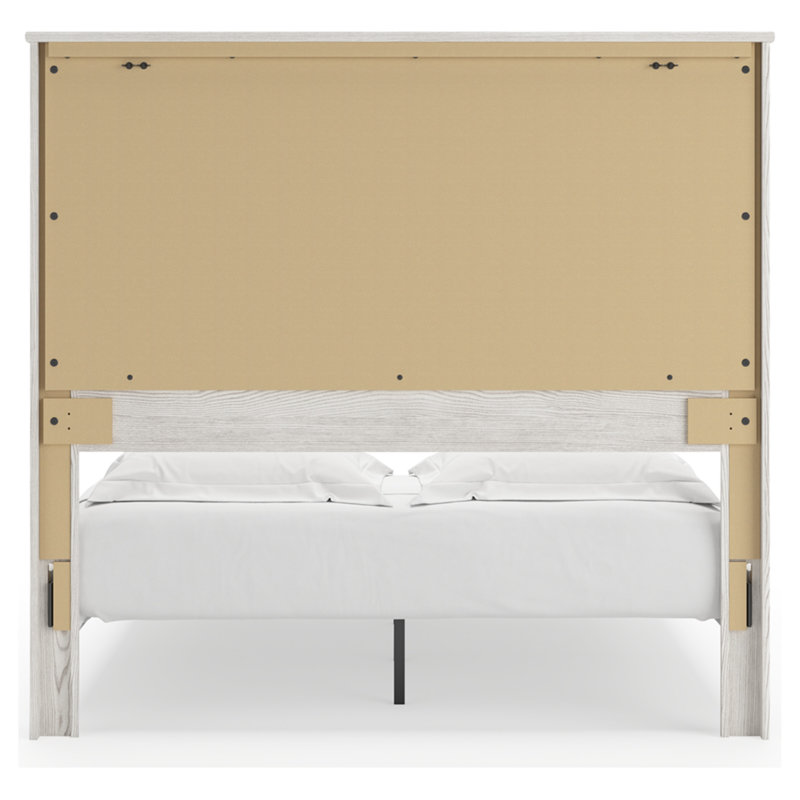 Gerridan Queen Panel Bed with Headboard in Whitewash Finish