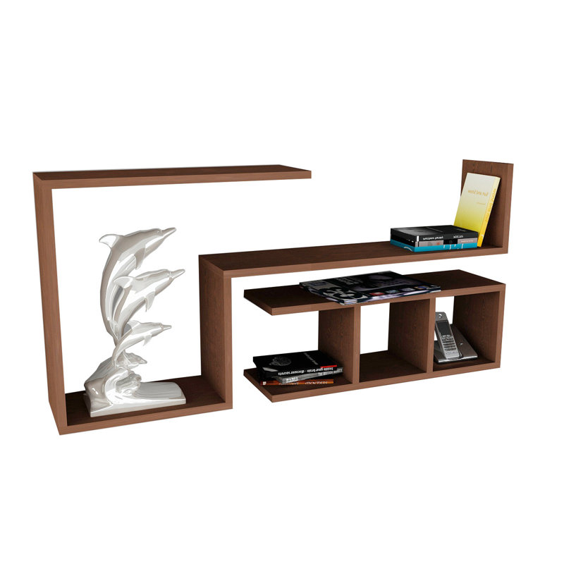 Tablette décorative 7 pièces Fayette, Wengé