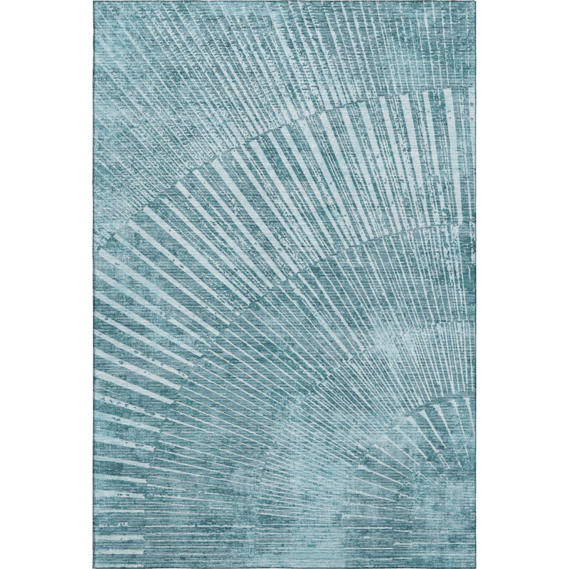 Cerrito Area Rug with Non-Slip Backing, Rectangle 10' x 14'
