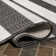 Haylia Two-Tone Wide Stripe Black/Cream Indoor/Outdoor Rug