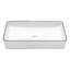 Lavabo de salle de bain rectangulaire en céramique 14 po APRESSHUI-98564179