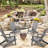 2 Gray Solid Wood Folding Chairs - For Tranquil Outdoor In Garden, Lawn Of Bliss Gardens, Lawns, Backyards-1580015298