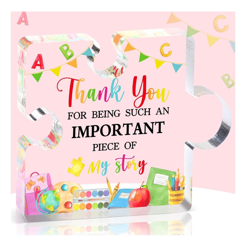 Cadeau de presse-papier en cristal Teacher