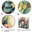 Rylinn vert rouge cactus paysage IV - art mural cactus-88530849-88530852
