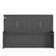 Lit escamotable double avec bureau, station de charge USB, lumières DEL, gris foncé-1150842700-1150842689
