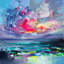 "elements i" , reproduction d’art sur toile tendue-810207433