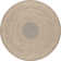 Pantanella Handmade Braided Jute/Wool Brown Rug