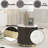 Manilla End Table With White Marble Top