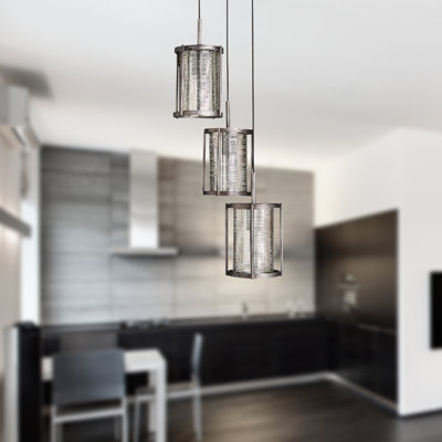 3 - Light Silver Paint Pendant