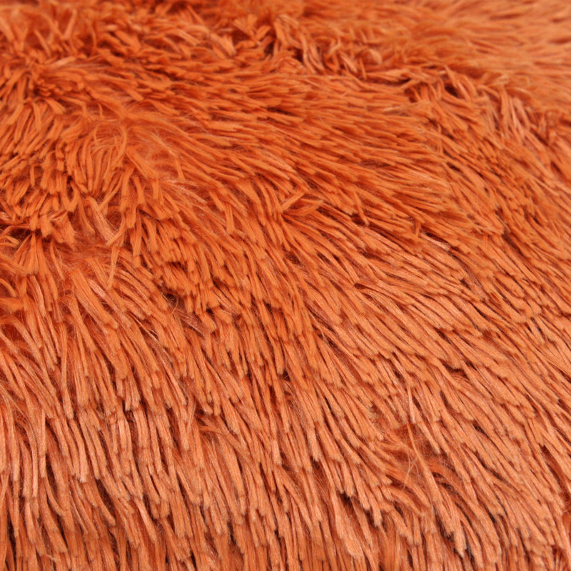 Knitted Blanket, 127cm W x 152.4cm L, Burnt Orange
