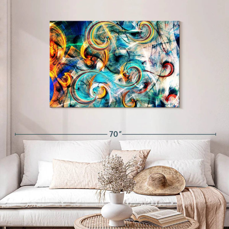 Avery Light Curves Abstract, 30" H x 45" W