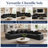Upholstered 109" Chenille Frameless L-Shaped 3-Piece Cloudy Boneless Corner Sectional with 6 Throw Pillows,No Assembly Required-180946721