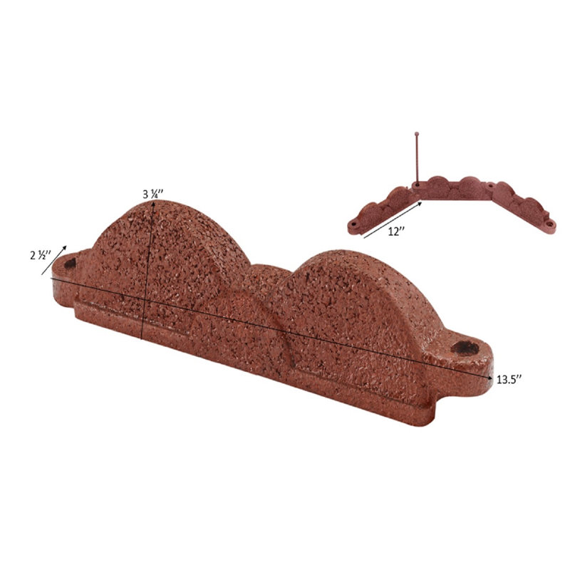 20 ft. L X 3 in. H, Cedar Red