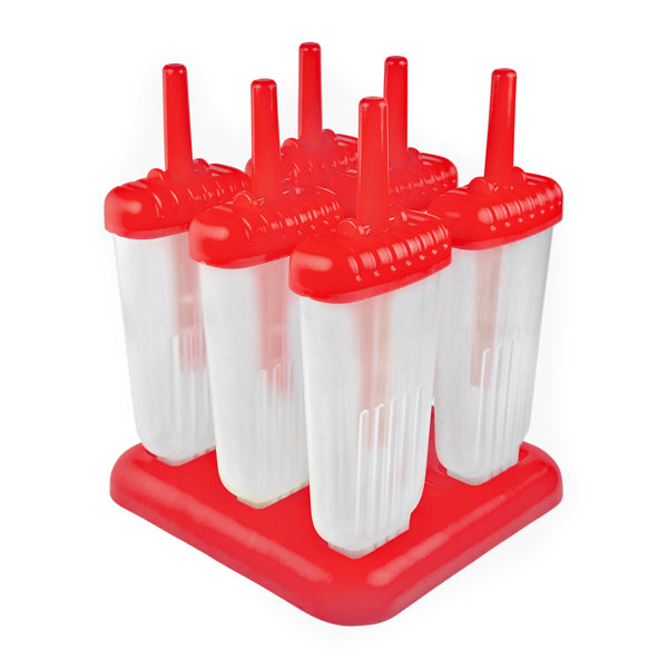 Tovolo Elements Groovy Pop Molds Set/6 Red