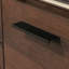 Bureau en L, finition brune