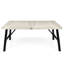 Table de salle à manger - Table en bois massif avec design à lattes. , Multicolore disponible, facile à installer, poids de 300 lb. P 72,15 po x l 35,5 po. H 28,9 po. Sélections, assemblage, profondeur, largeur,