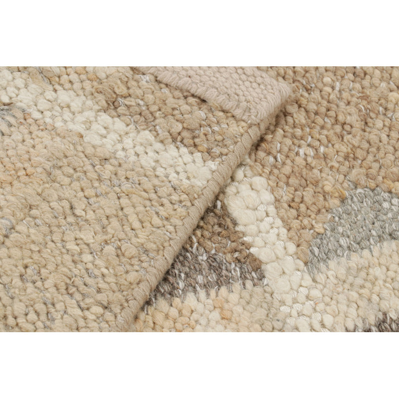 Scandinavian Wool Geometric Area Rug, Rectangle 6' x 9'