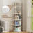 Rotating Bookshelf, 3 Tier Round Revolving Bookcase with Special Visible Partition Storage, 360° Display Spinning Small Bookshelf Tower Book Shelf Organizer for Bedroom-1631222717-1631222719