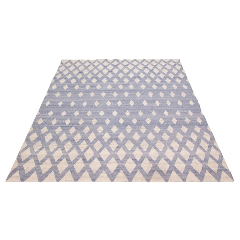 Kilim bleu ardoise Ankara 8 pi 0 po x 9 pi 9 po